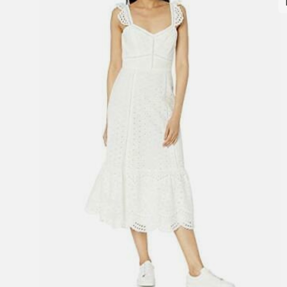 Size small Parker Genevieve eyelet midi dress size small